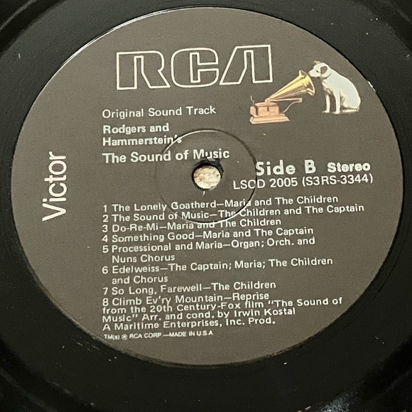 The Sound of Music An Original Soundtrack Recording LP Album, Framed For Display - Picture 8 of 15